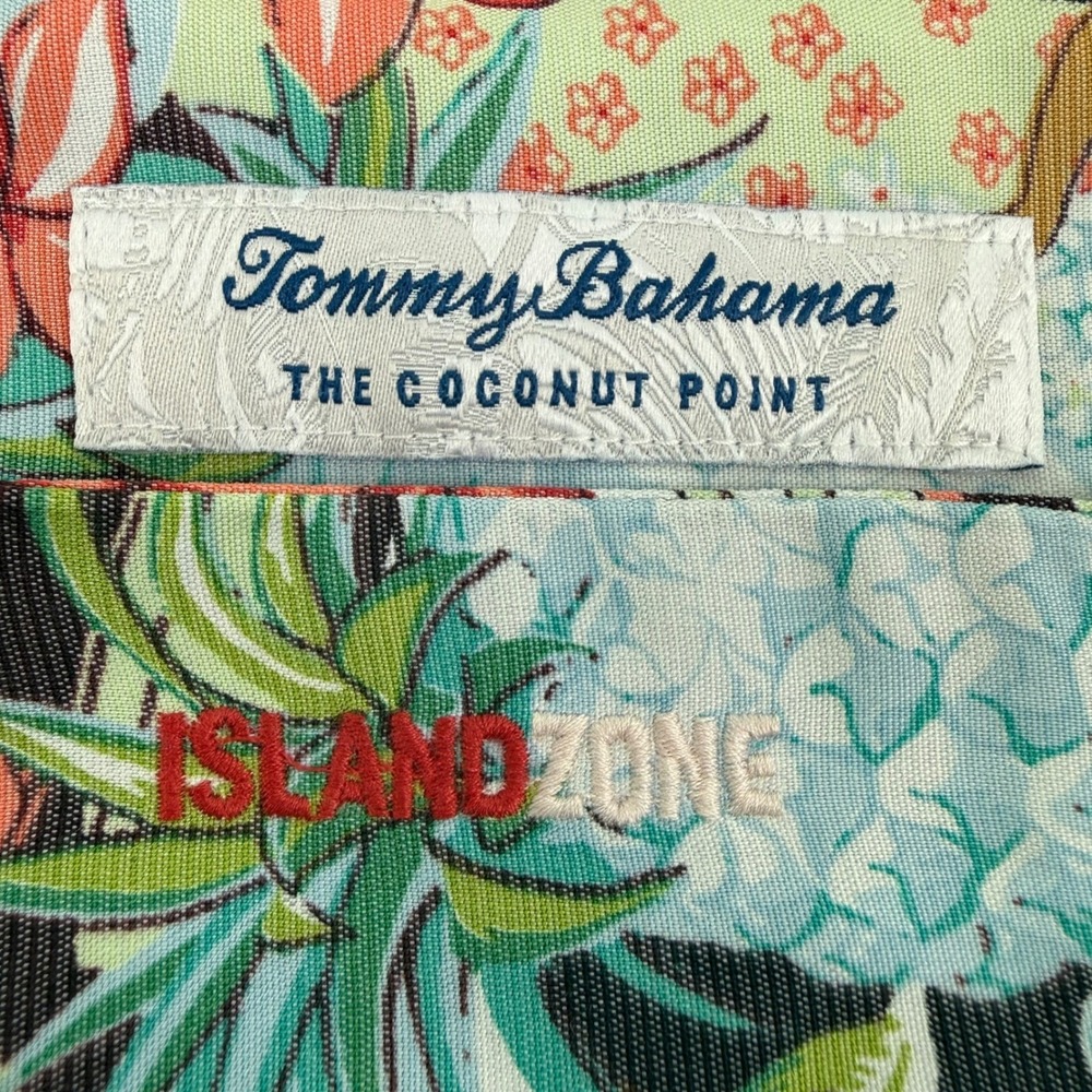 Tommy Bahama Mens 2XLB Coconut Point Pina Oasis IslandZone Hawaiian Camp Shirt - Picture 5 of 7